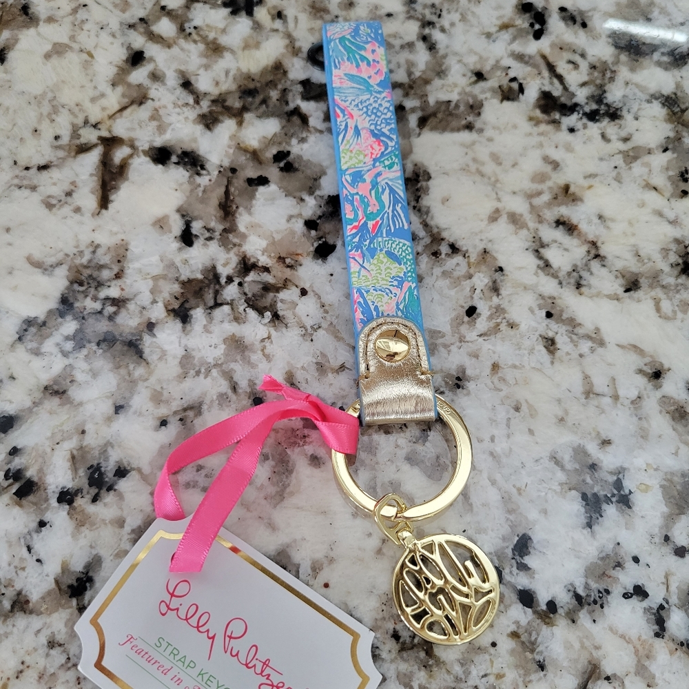 Lilly Pulitzer Keychain ring Mermaid Cove